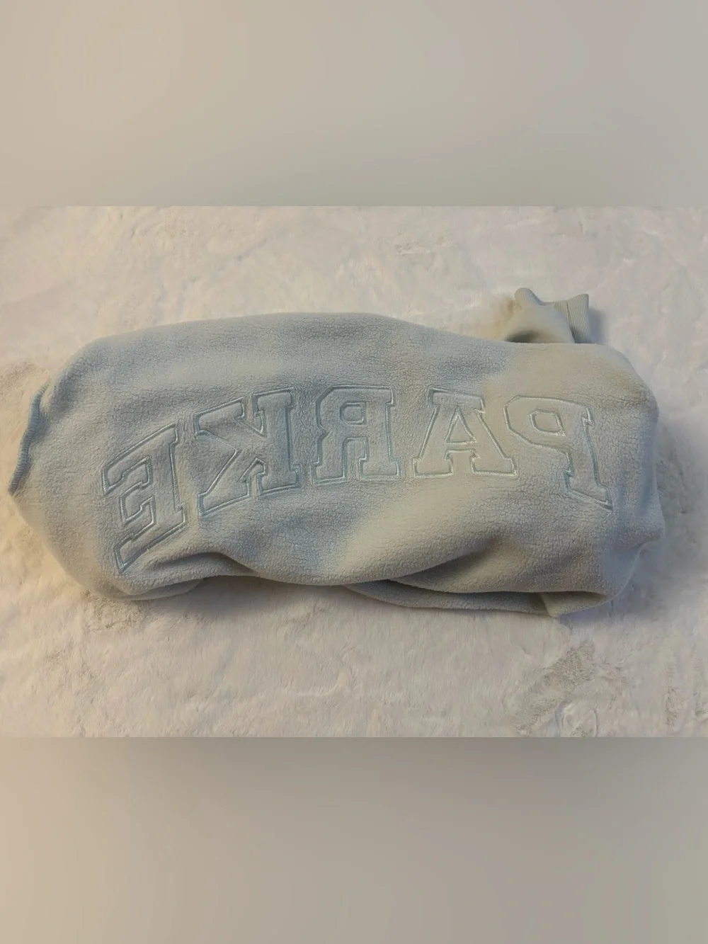 Parke Bridal Varsity Mockneck - Pale Blue + White L/XL - Picture 4 of 9